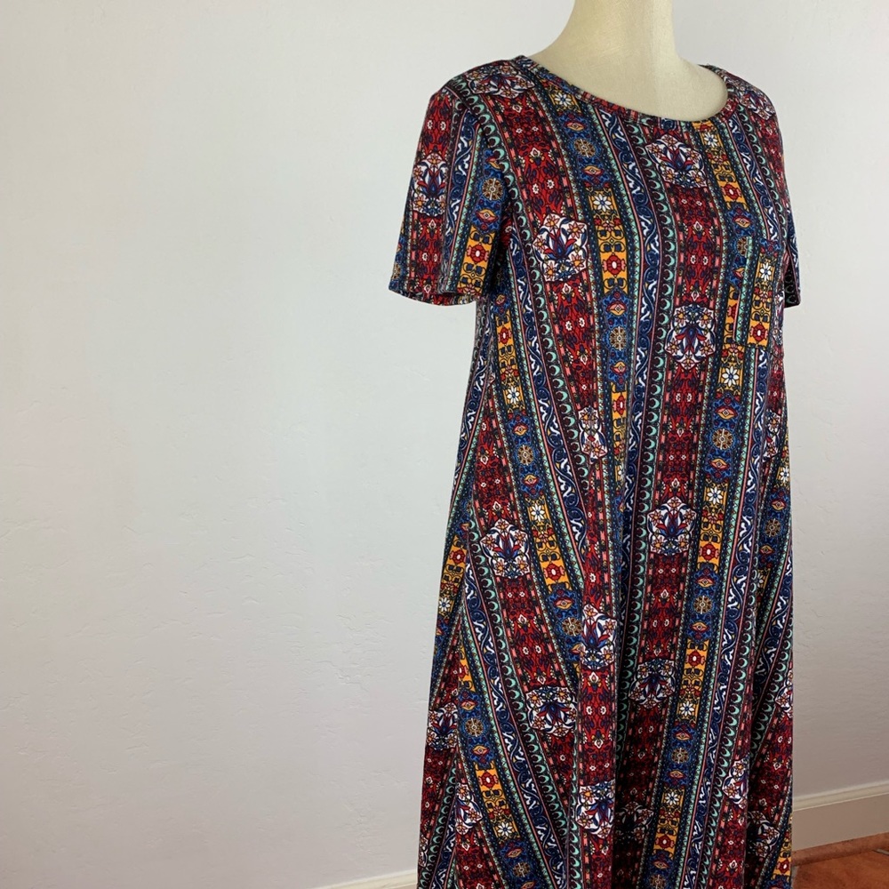 LuLaRoe Patterned Carly Dress - Picture 2 of 6